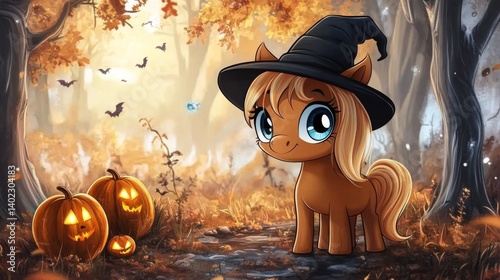 little pony cartoon character and halloween season