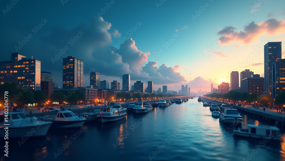 Fototapeta premium Competitive Landscape Changes: Visual Narrative of Market Dynamics, Rival Analysis, and Strategic Positioning for Navigating Industry Shifts - Photo Stock Concept with Empty Space