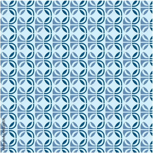 seamless pattern with blue flowers
