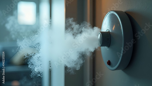 Assessing carbon monoxide poisoning prevention with sensor installations ventilation improvement and public awareness campaigns to avert fatal exposures in  Photo Stock  Concept  and empty space on th