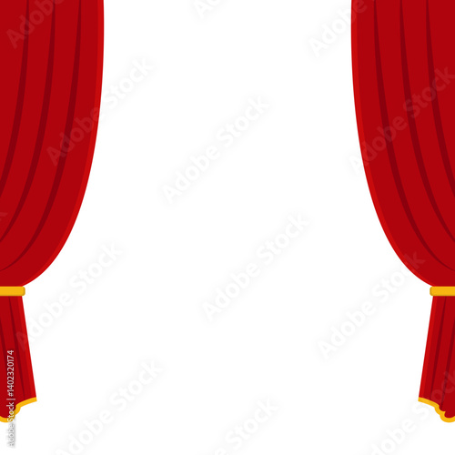 Theatre Curtain Illustration