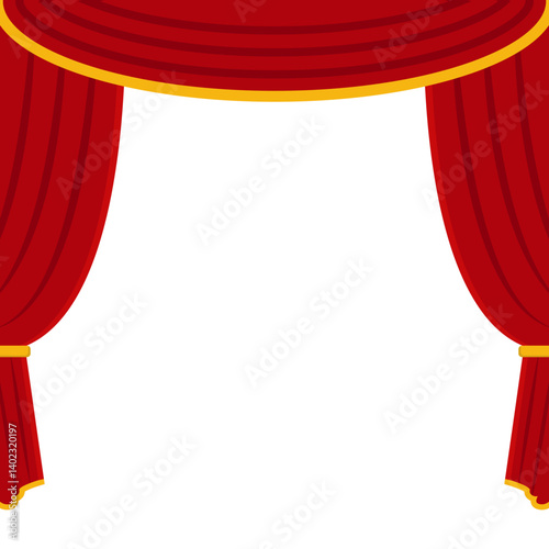 Theatre Curtain Illustration