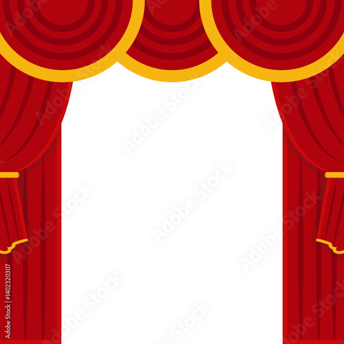 Theatre Curtain Illustration