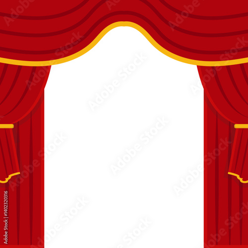 Theatre Curtain Illustration