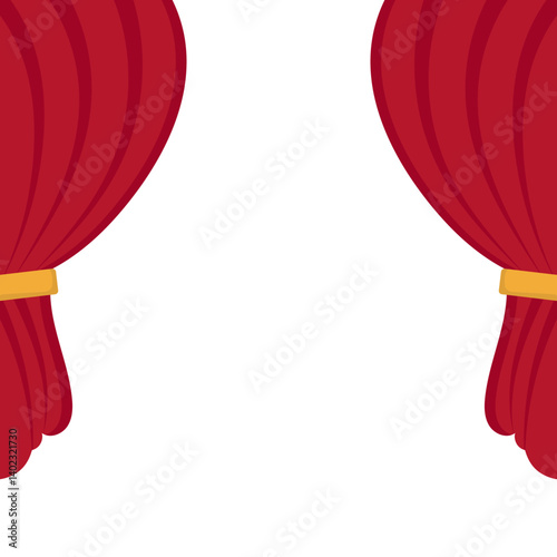 Theatre Curtain Illustration