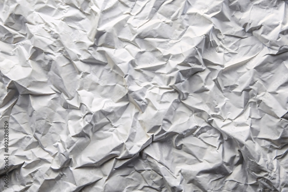 Obraz premium Abstract Crumpled White Paper Texture Background