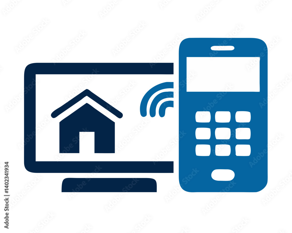 Smart Home Devices Connecting Mobile Phone with Computer  