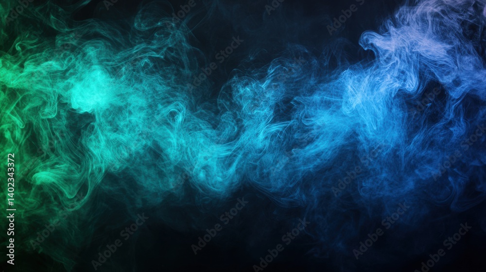 Ethereal smoke in shades of green and blue creates a mesmerizing effect. The swirling patterns evoke a sense of movement and depth. Ethereal smoke in shades of green and blue creates a mesmerizing effect. The swirling patterns evoke a sense of movement and depth.