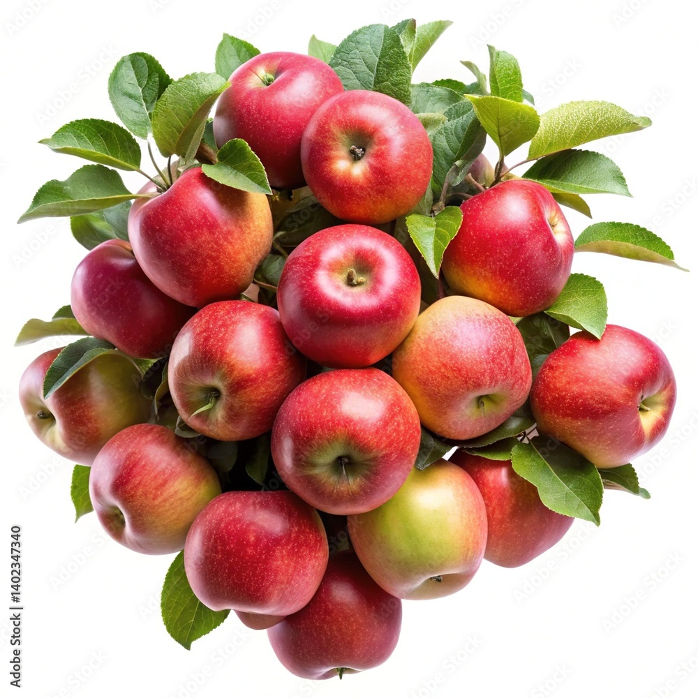 A Bountiful Harvest of Red and Green Apples Fresh from the Orchard Branch A Bountiful Harvest of Red and Green Apples Fresh from the Orchard Branch