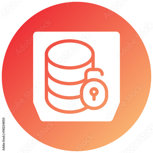 Vector Design Unsecure Icon Style