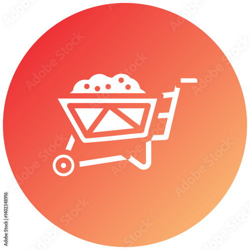 Vector Design Wheelbarrow Icon Style