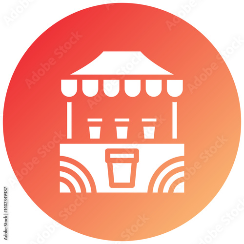 Vector Design Beverage Stall Icon Style