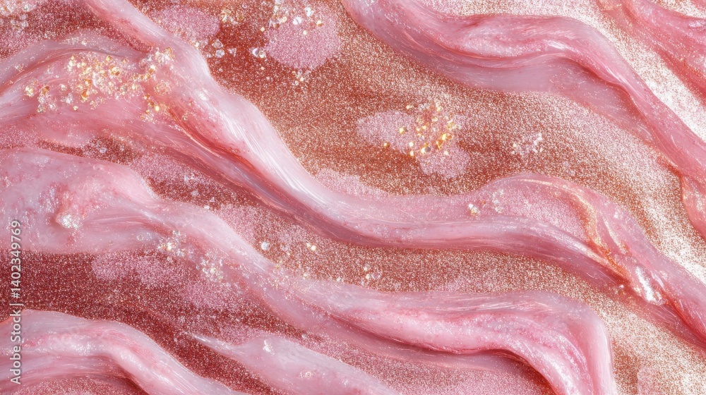 sparkle rose gold glitter texture and background. pink glitter. illustration