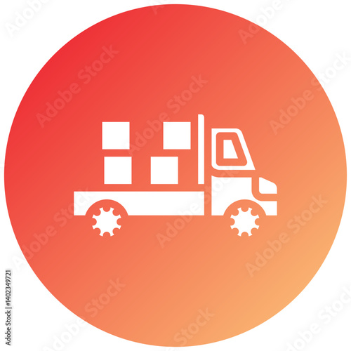 Vector Design Pickup Truck Icon Style