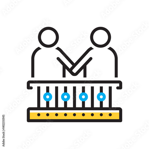 Multi color icon for neighbor