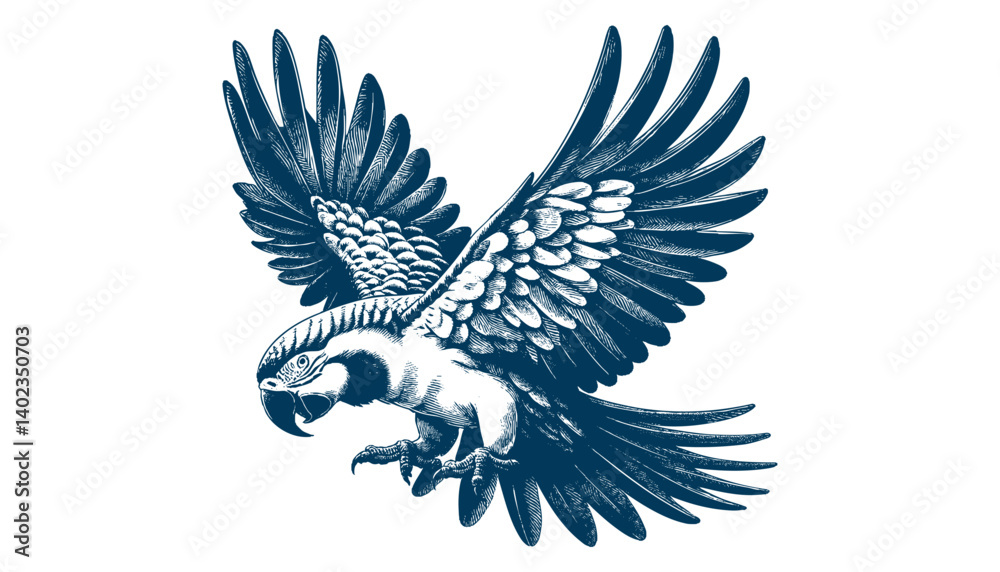 Obraz premium parrot vector