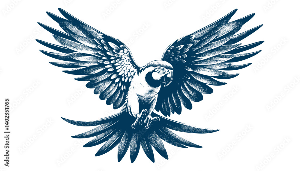Obraz premium parrot vector