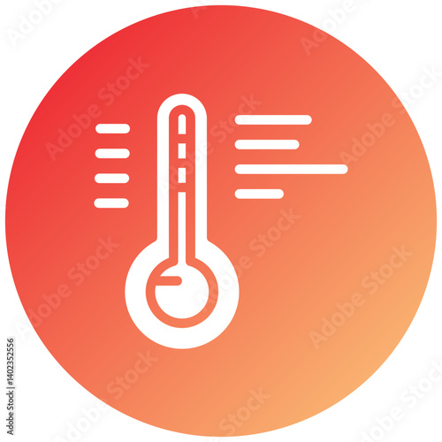 Thermometer Icon Style