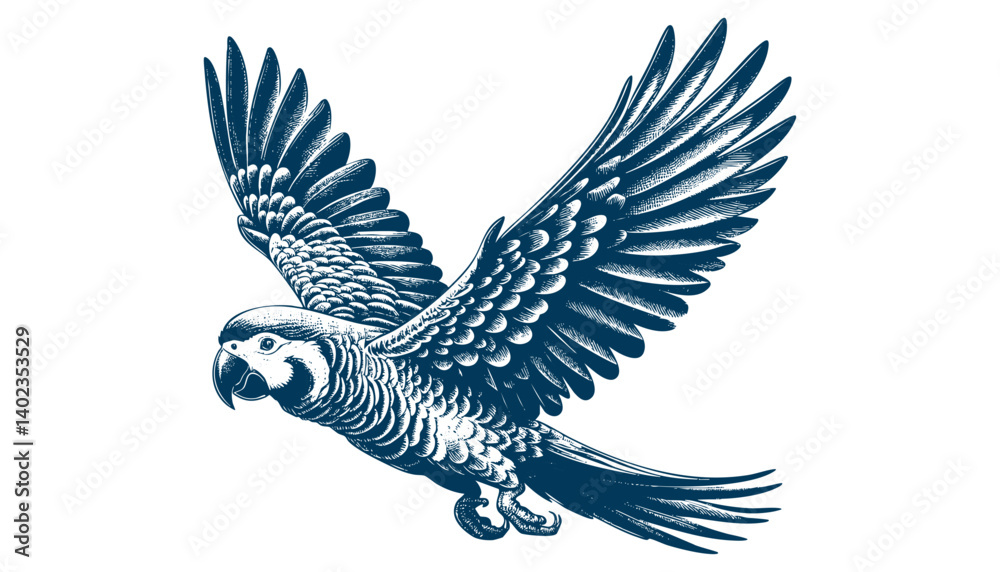 Obraz premium parrot vector