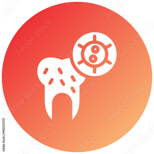 Tooth Infection Icon Style