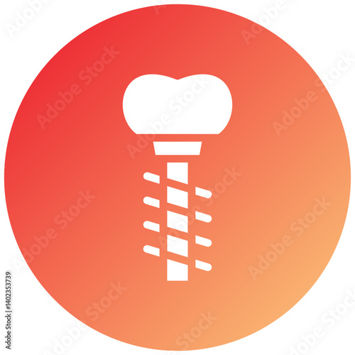 Dental Implant Icon Style