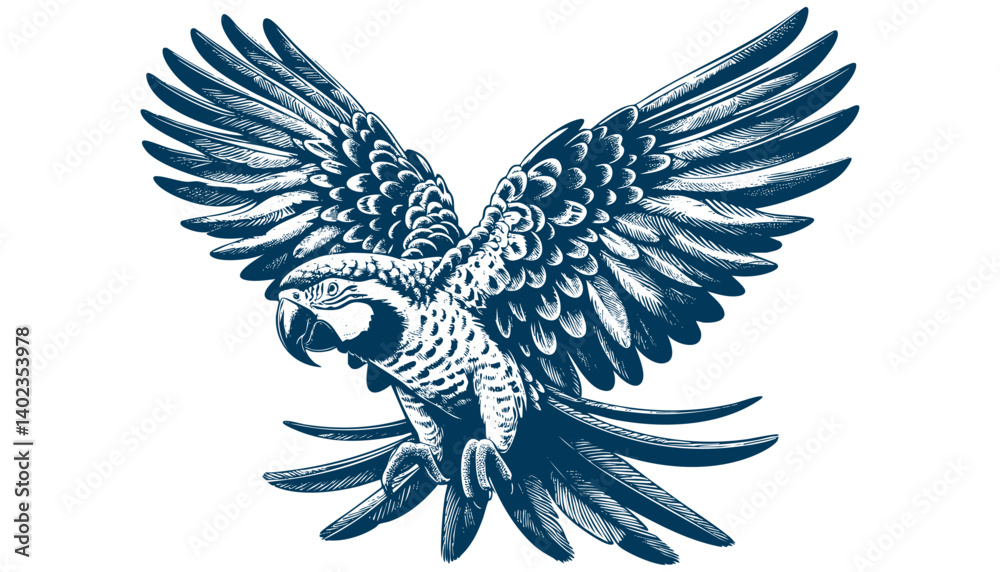 Obraz premium parrot vector