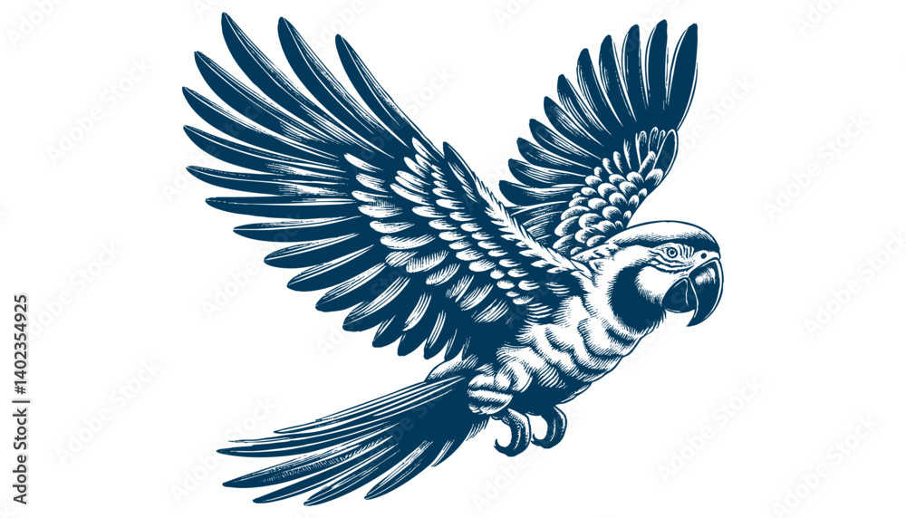 Obraz premium parrot vector