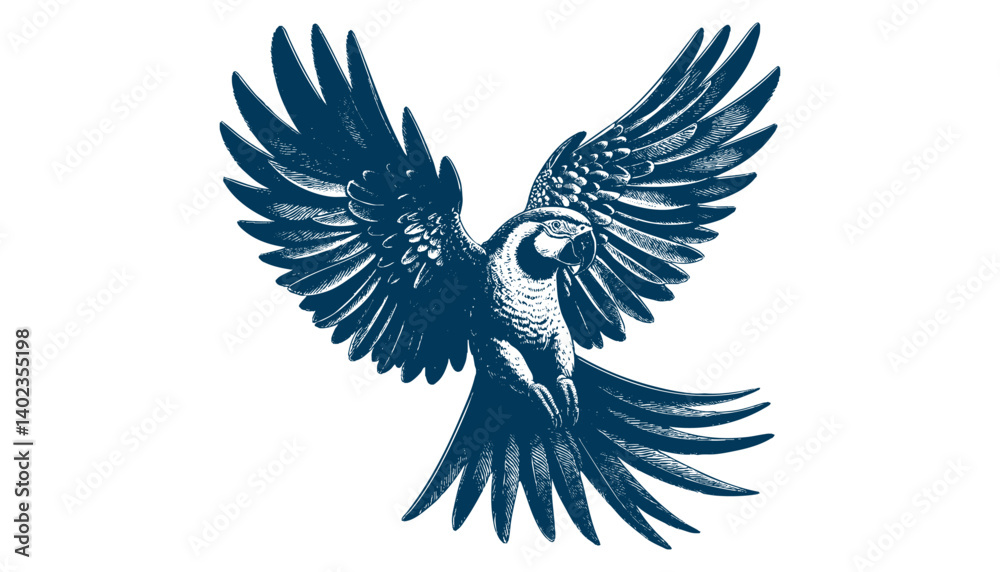 Fototapeta premium parrot vector