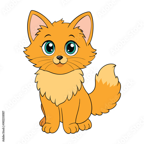 A fluffy kitten with soft fur, bright eyes, and playful energy—adorable, cuddly, and full of charm, bringing warmth and joy to everyone it meets.