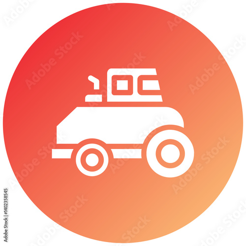 Road Roller Icon Style