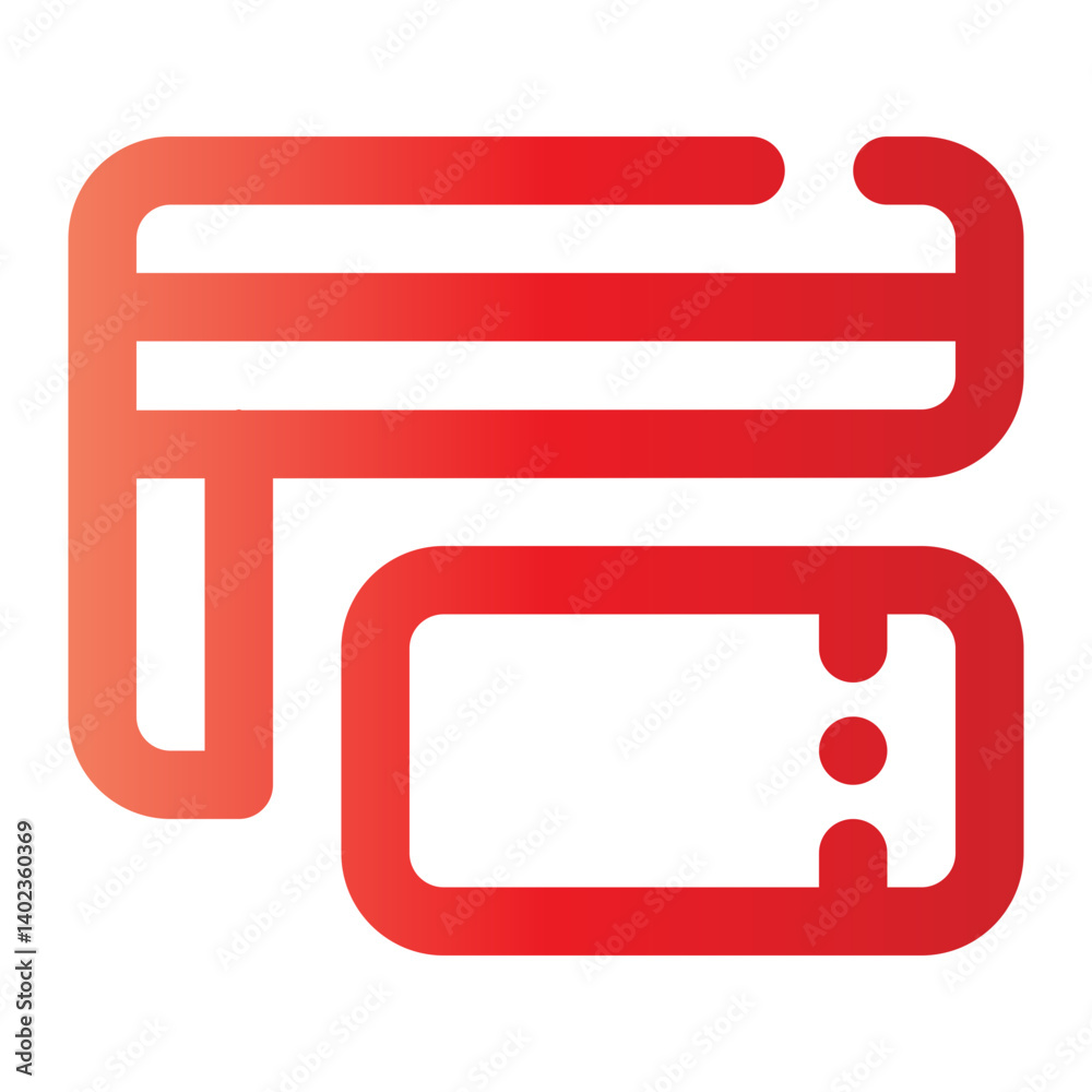 credit card gradient icon credit card gradient icon