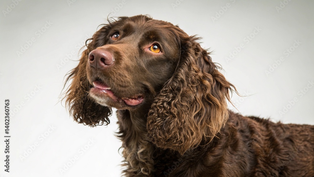 American Water Spaniel on studio background
American Water Spaniel on studio background