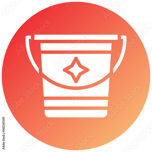 Sand Bucket Icon Style
