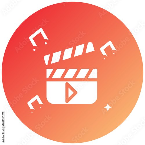 Clapperboard Icon Style