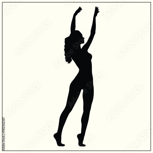 Silhouette of Stretch, Yoga Stretch