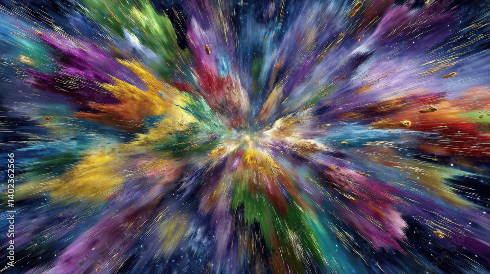 abstract explosion of colorful paint abstract explosion of colorful paint