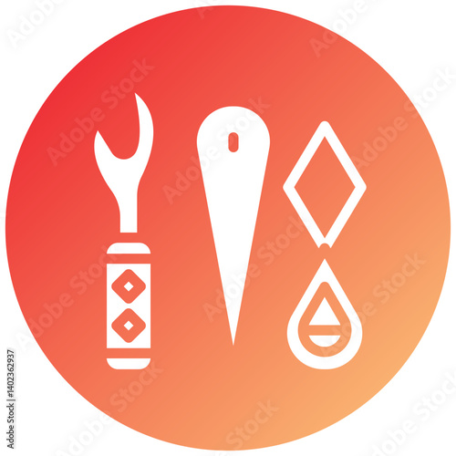 Sewing Tool Icon Style
