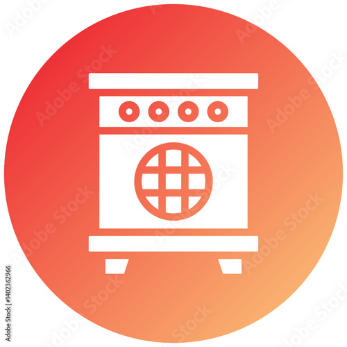 Air Heater Icon Style