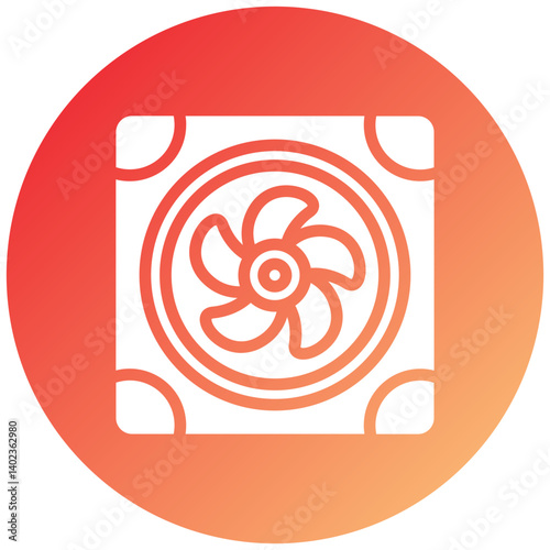 Air Cooler Icon Style