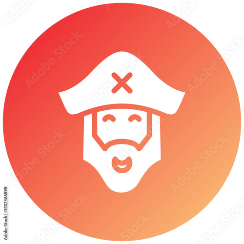 Pirate Beard Icon Style