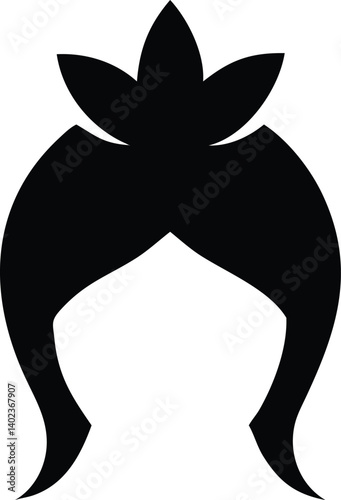 Minimalist Queenly Profile with Sleek Hairlines and Symmetrical Floral Details