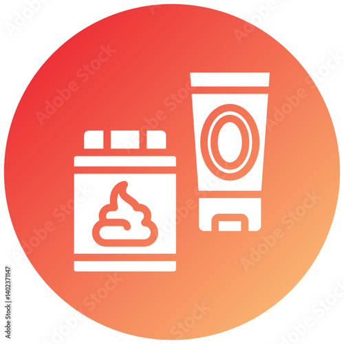Hair Gel Icon Style