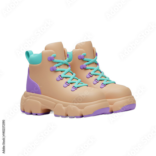 Trendy Pastel Chunky Boots  Stylish and Comfortable Footwear for Women