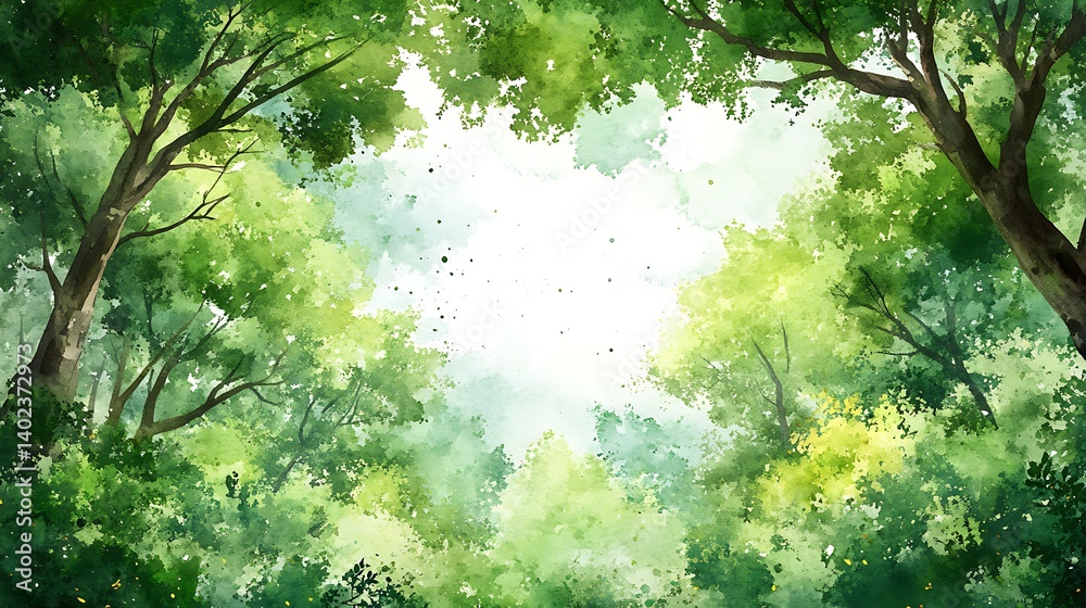 Lush Forest Canopy View