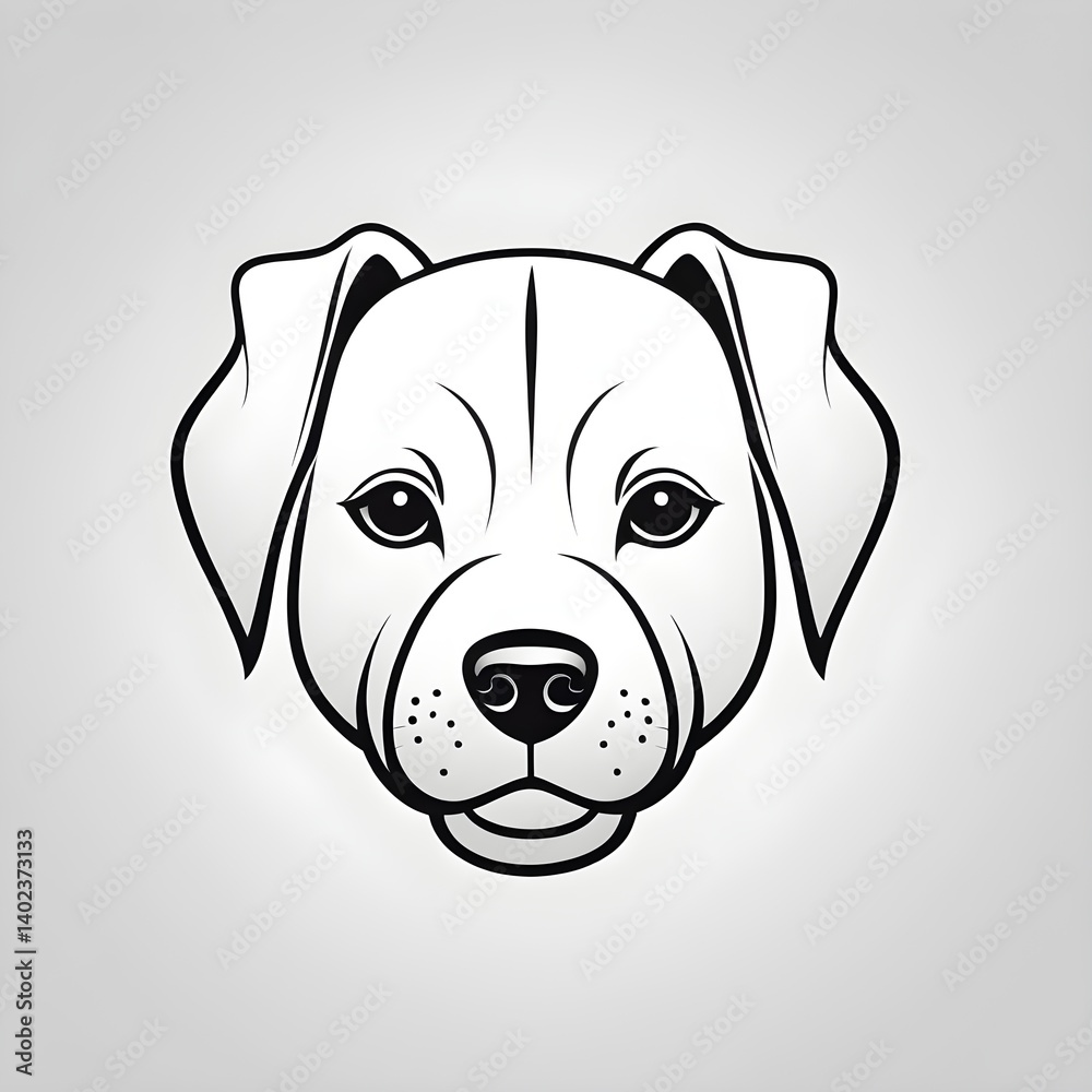 vector head of dog vector head of dog