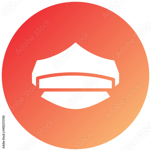 Police Hat Icon Style
