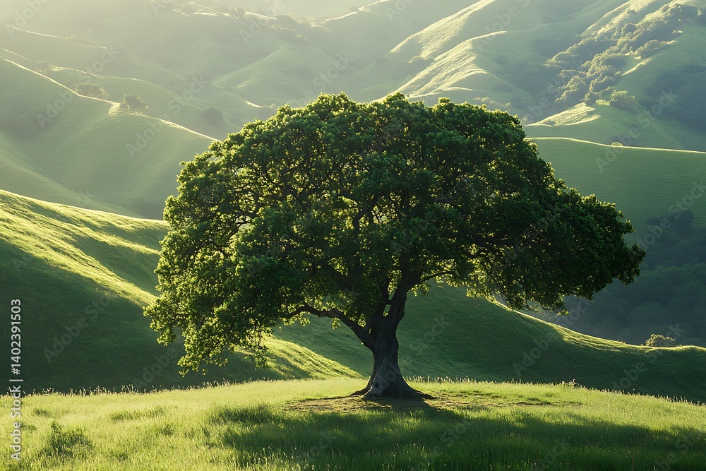 Lush Valley Oak Tree