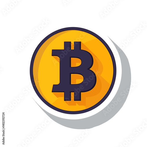 Orange Bitcoin Cryptocurrency Symbol