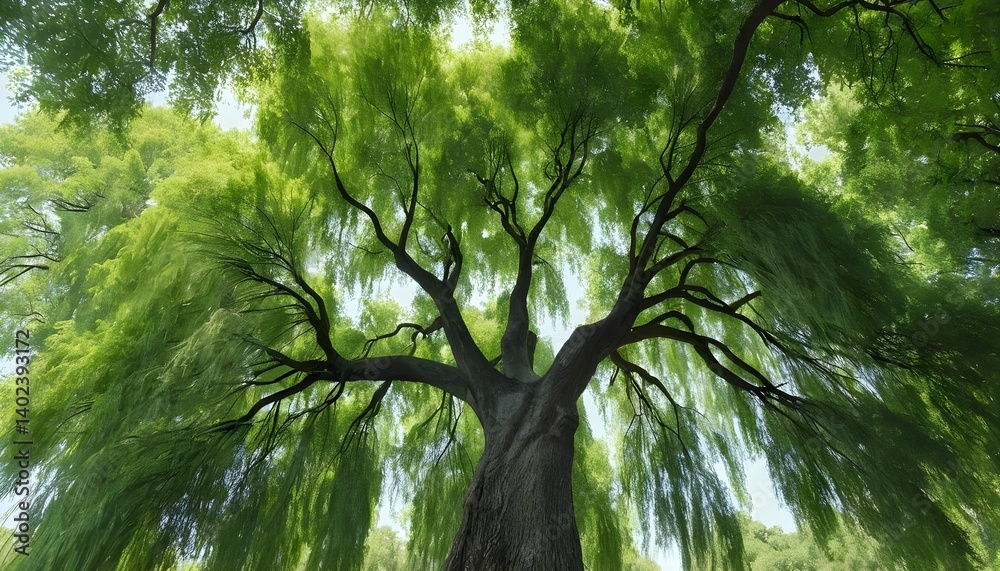 Fototapeta premium Weeping Willow Tree Canopy
