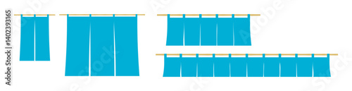 寿司屋や酒蔵の暖簾・のれんイラスト3